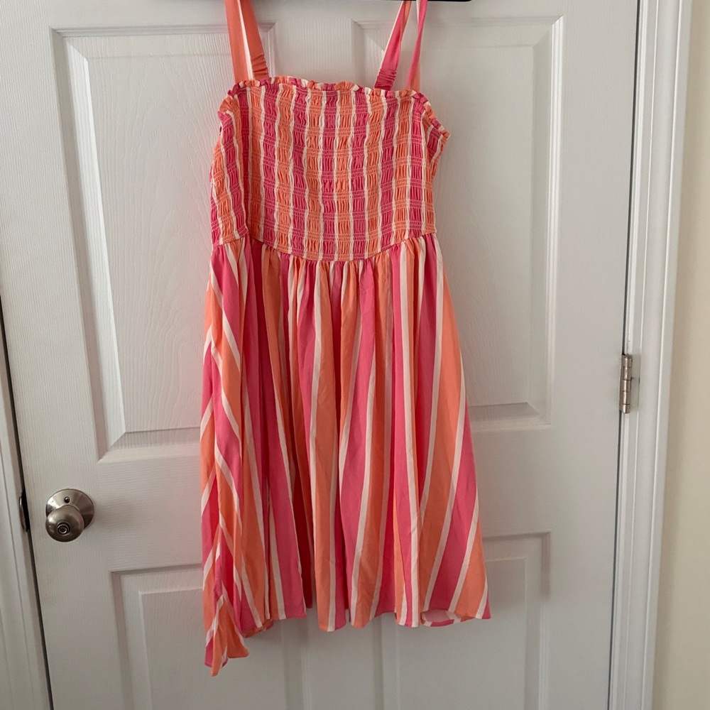 Torrid Pink and Orange Striped dress